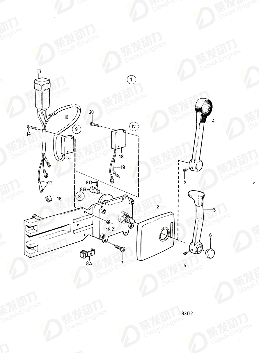 VOLVO Relay kit 876037 Drawing